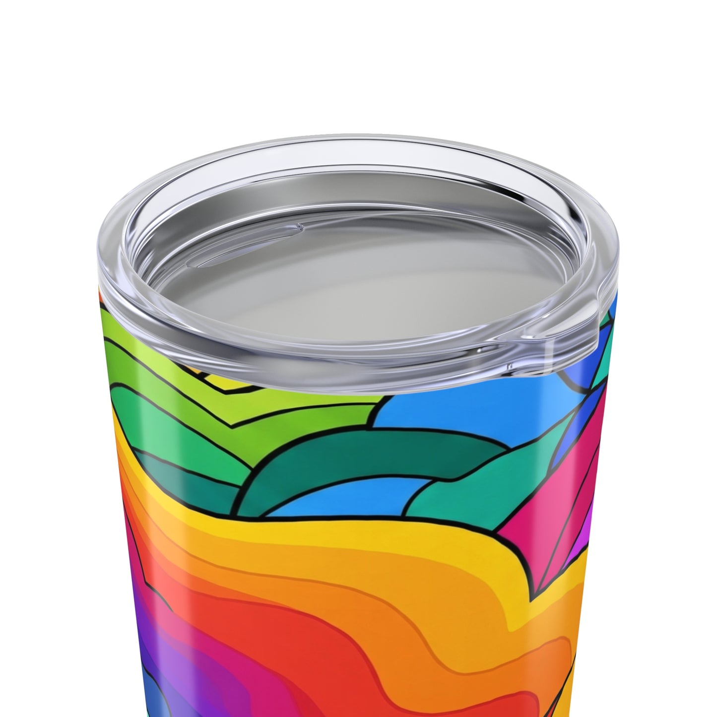 20oz Stainless Steel Tumbler With Printed Design Double Wall Vacuum Insulated Leak Proof Thermal Coffee Mug Durable