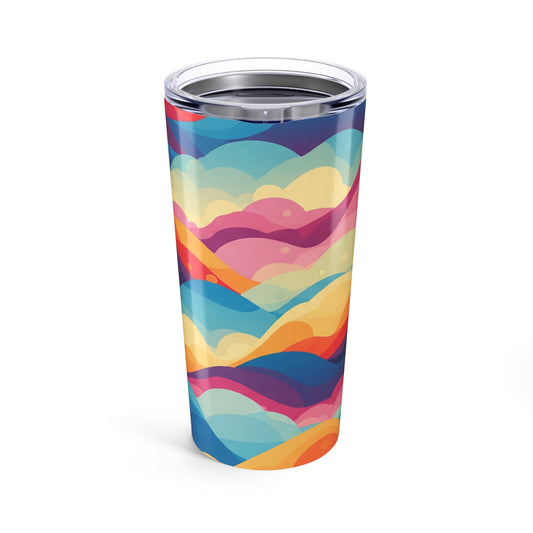 Printed 20oz Stainless Steel Tumbler With Double Wall Vacuum Insulation For Hot And Cold Drinks Spill Resistant Mug