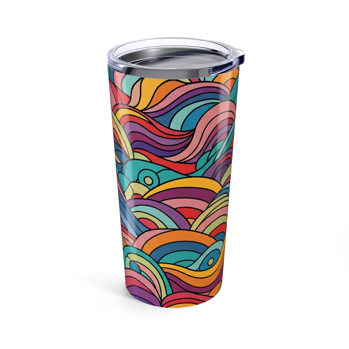 20oz Stainless Steel Travel Mug With Double Wall Vacuum Insulation Leak Proof For Hot Or Cold Beverages Dishwasher