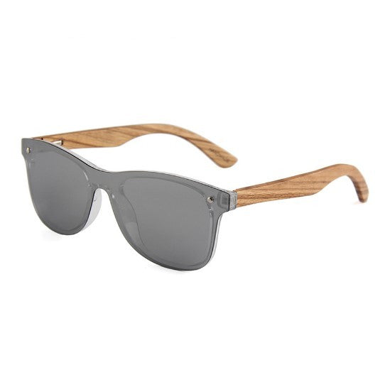 Wooden Polarized Sunglasses For Men And Women UV 400 TAC Lenses Bamboo Wood Mirror Leg Design For Everyday Use
