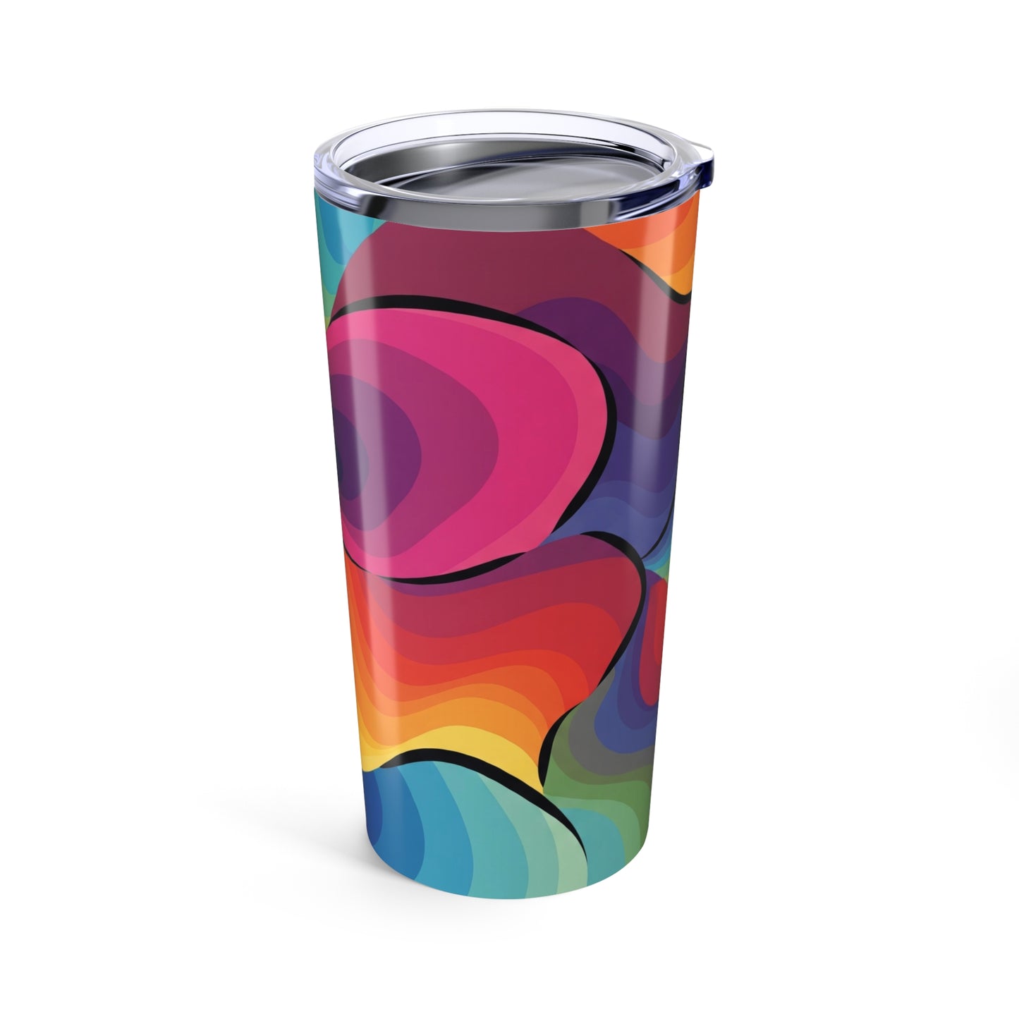 20oz Stainless Steel Printed Tumbler With Double Wall Vacuum Insulation Leak Proof For Hot And Cold Beverages Daily