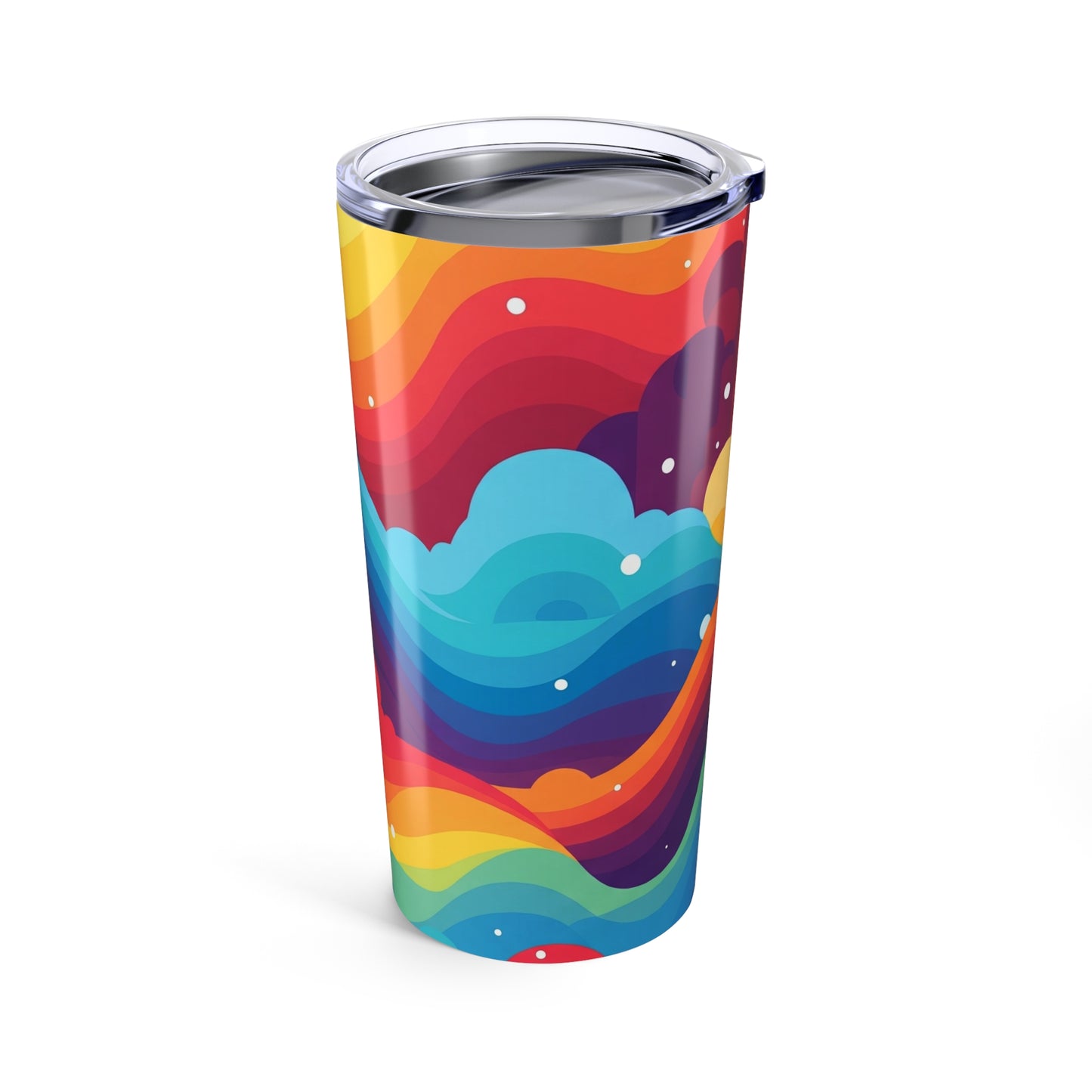 20oz Stainless Steel Tumbler With Double Wall Vacuum Insulation Leak Proof Travel Mug Printed Artwork for Everyday