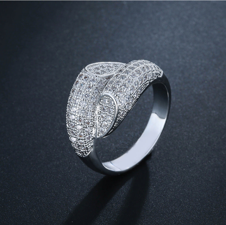 Copper Ring Unisex Geometric Jewelry Gold Plated Artificial Gemstone Electroplated Durable Everyday Wear For All