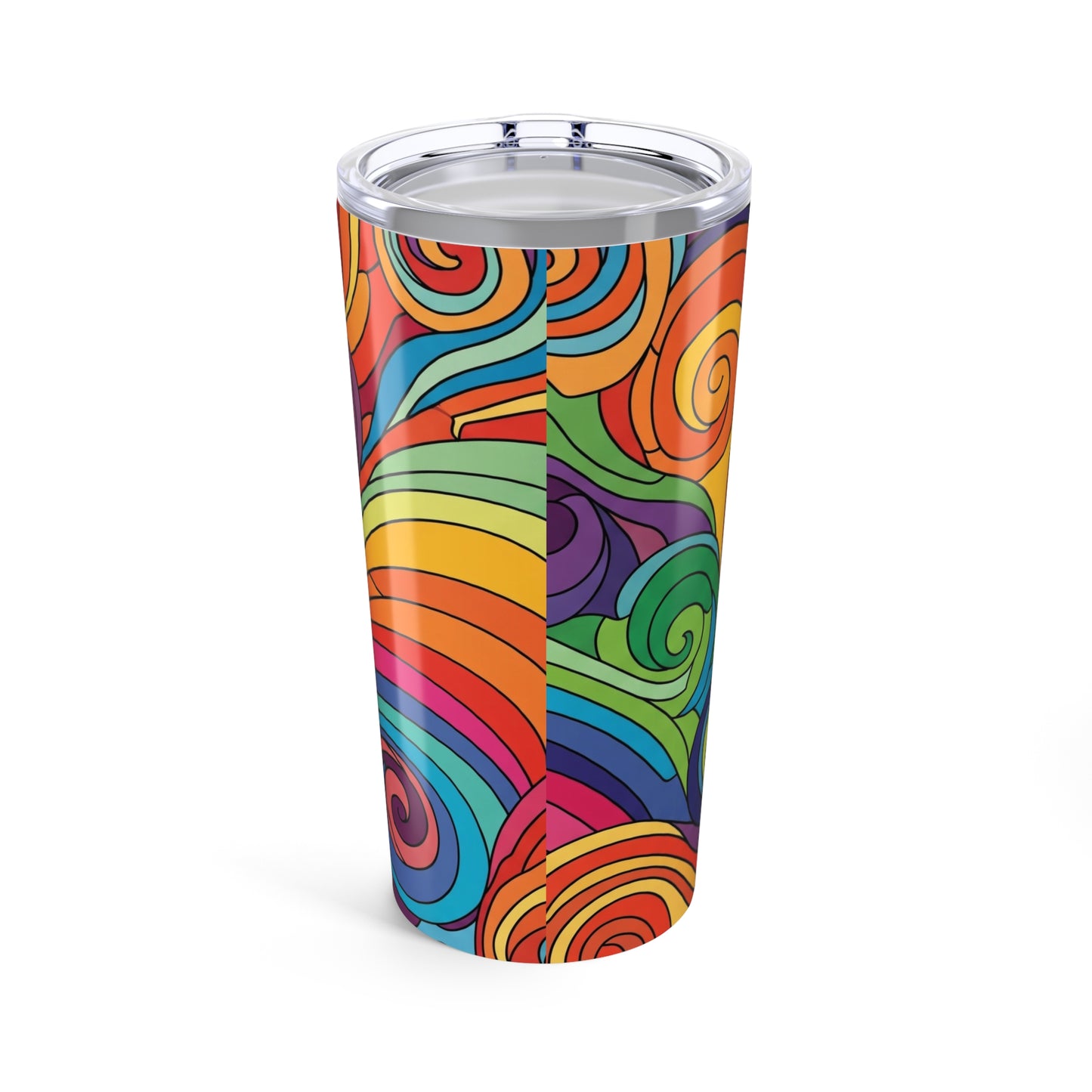 20oz Stainless Steel Printed Tumbler Double Wall Vacuum Insulated Leak Proof Durable Thermal Travel Coffee Cup