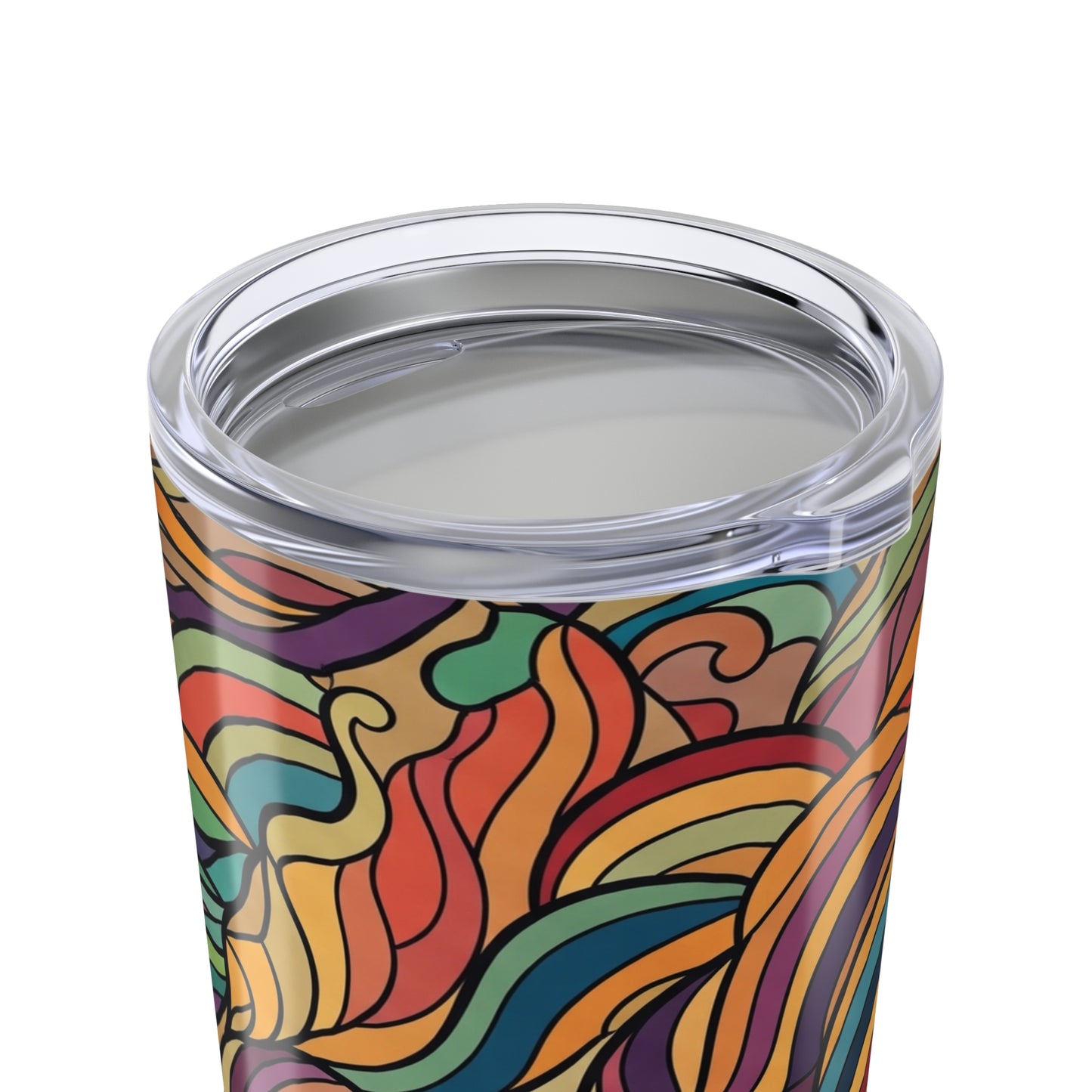 Printed 20 Oz Stainless Steel Travel Mug With Double Wall Vacuum Insulation Spill Resistant Dishwasher Safe Grip