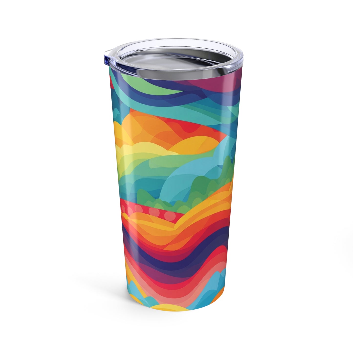20oz Stainless Steel Printed Tumbler With Double Wall Vacuum Insulation Spill Resistant BPA Free Thermal Drink