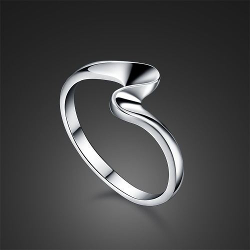 Heart Ring S925 Silver Plated Copper Jewelry Eco Friendly Uninlaid Design Fashion Ring for Women Jewelry Gifts