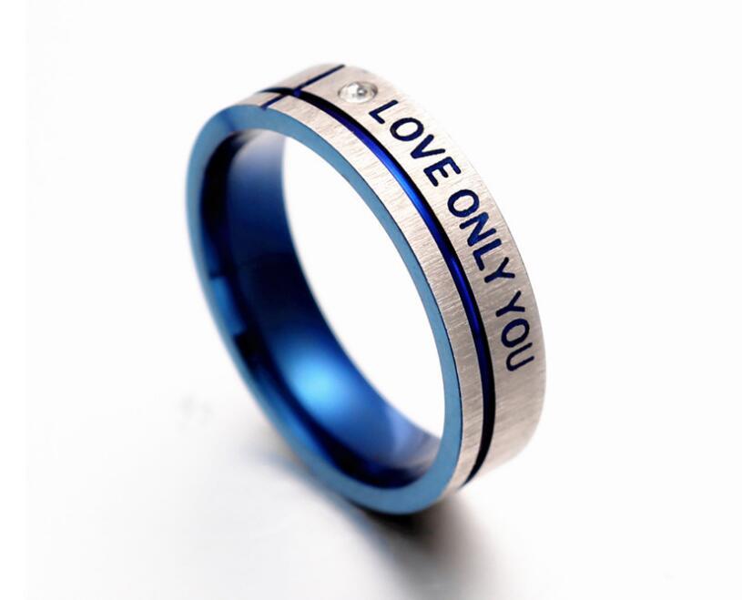 Stainless Steel Rings Set For Wedding Anniversary Engagement Gift High Polished Matching Bands 6mm Width Finish