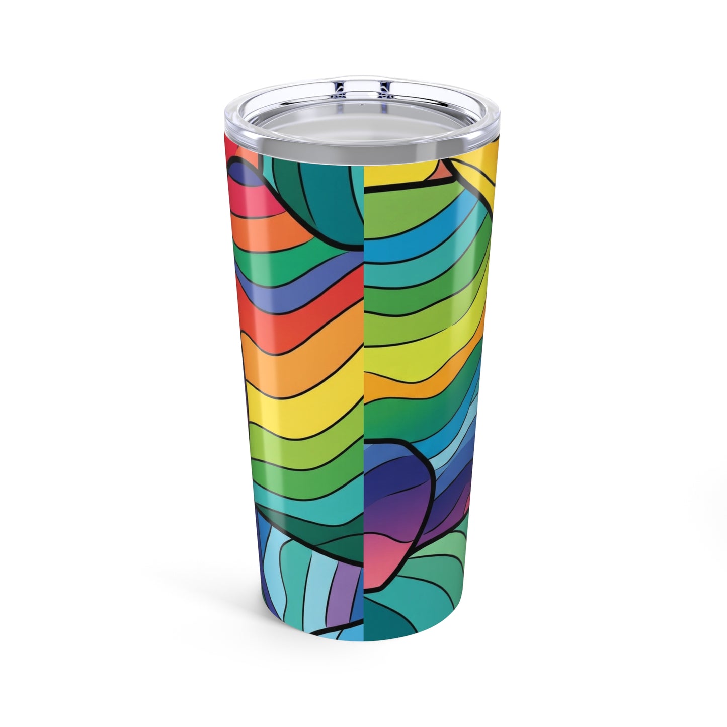 20oz Stainless Steel Tumbler With Double Wall Vacuum Insulation Travel Mug Spill Resistant Coffee Cup Printed