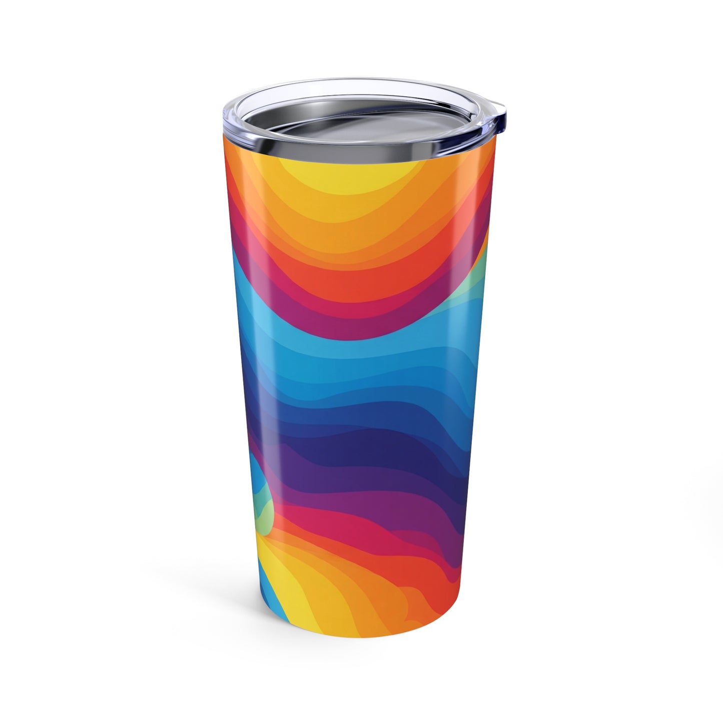 20oz Stainless Steel Tumbler With Vacuum Insulation Spill Resistant Travel Mug Printed Design For Hot Or Cold