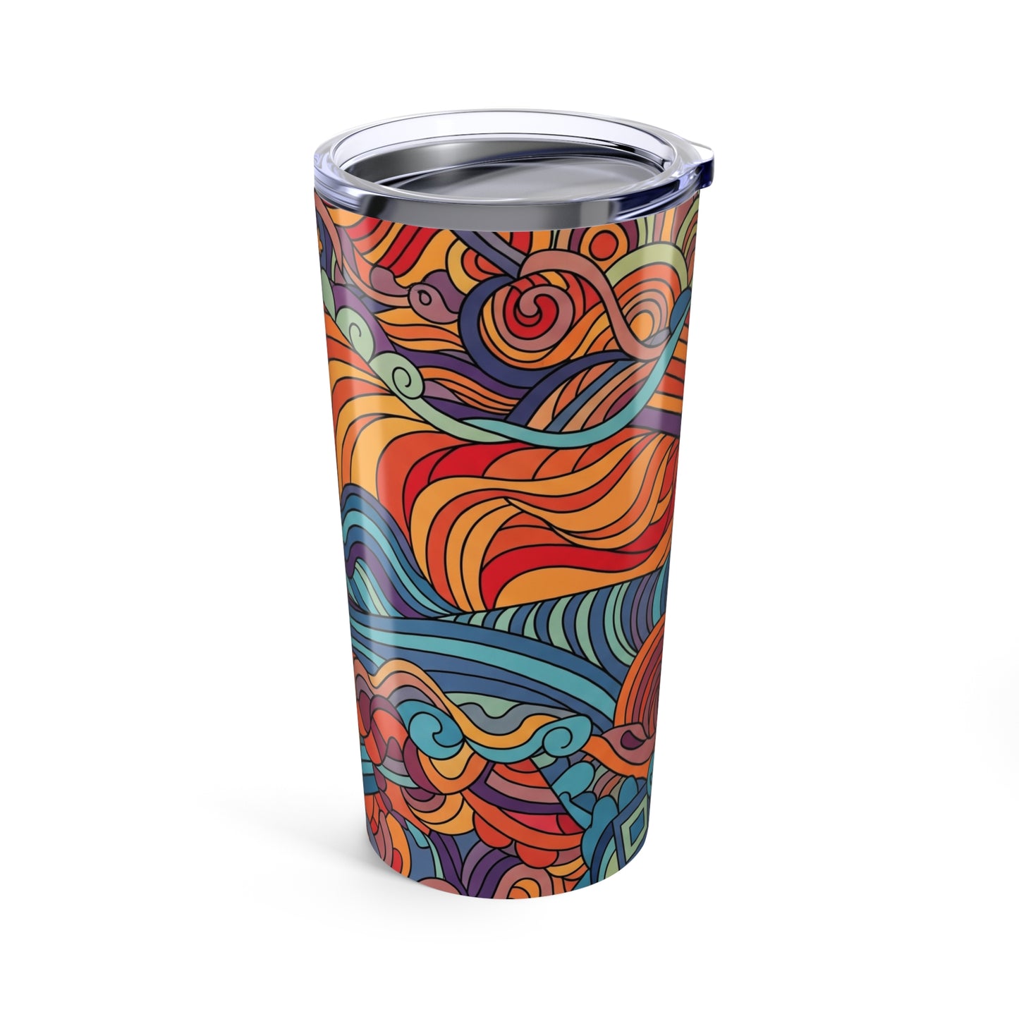 20oz Stainless Steel Tumbler With Double Wall Vacuum Insulation Spill Resistant BPA Free Printed Hot Or Cold