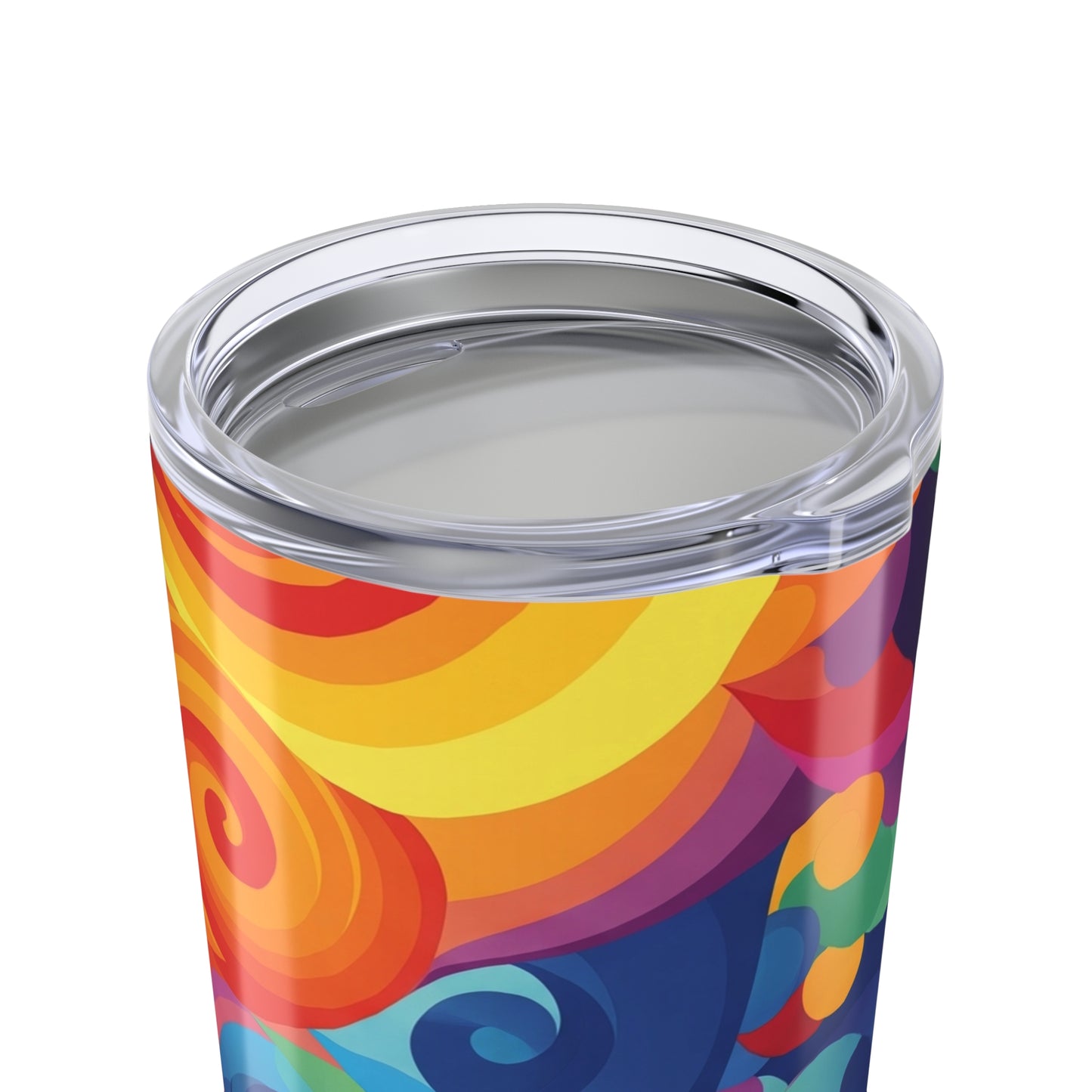 20 Ounce Stainless Steel Tumbler Double Wall Vacuum Insulation Spill Resistant BPA Free Printed Design Dishwasher