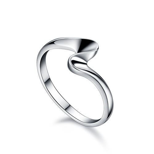 Heart Ring S925 Silver Plated Copper Jewelry Eco Friendly Uninlaid Design Fashion Ring for Women Jewelry Gifts