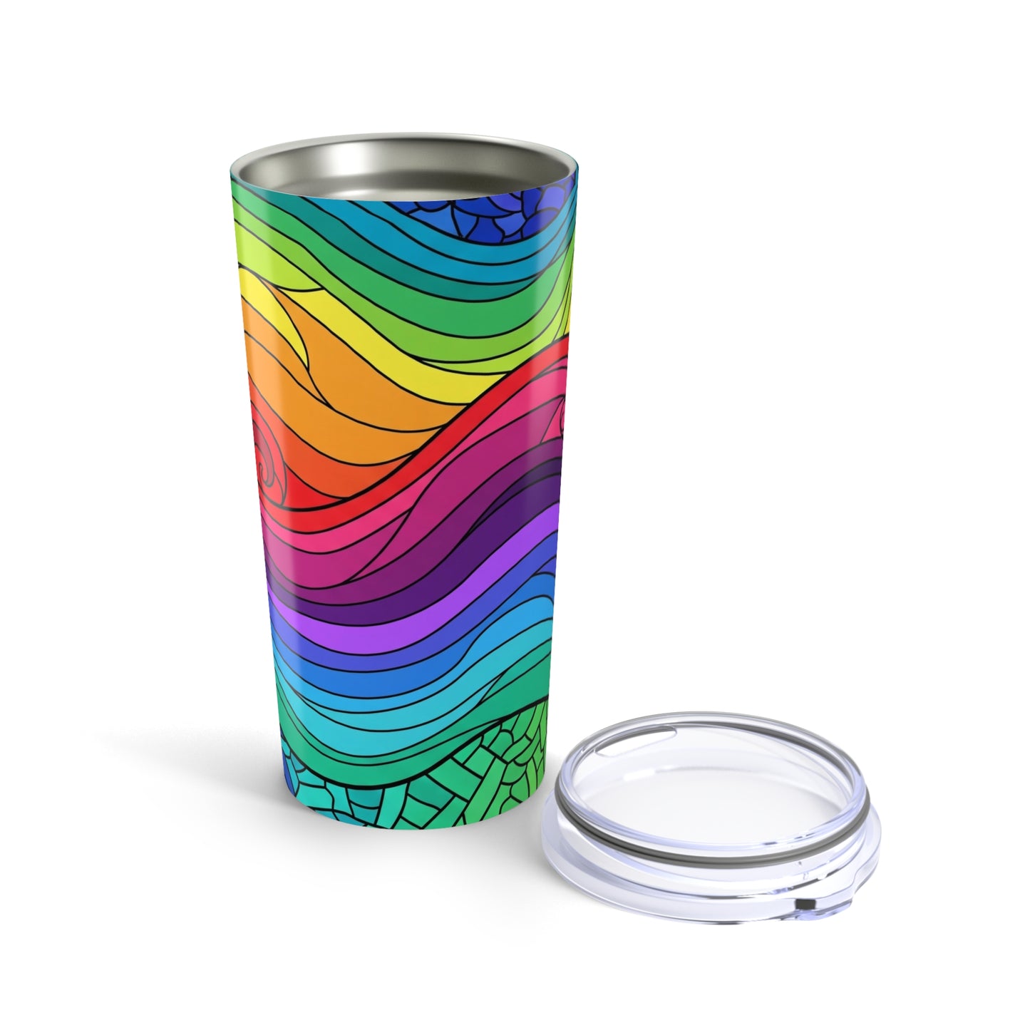 20oz Stainless Steel Tumbler With Double Wall Vacuum Insulation Leak Proof Durable Everyday Beverage Container