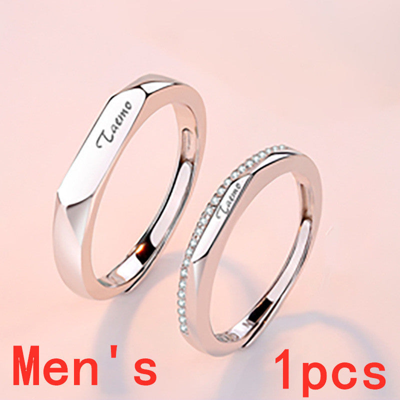 Elegant Smooth Simple RingsS925 Silver WithPlatinum Plating KoreanDesign Tarnish Resistant EverydayRings Women