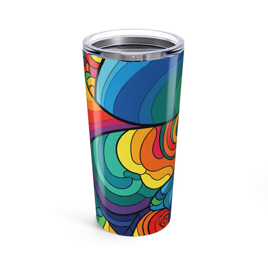 20oz Stainless Steel Tumbler With Double Wall Vacuum Insulation Leak Proof Travel Mug For Hot Or Cold Beverages