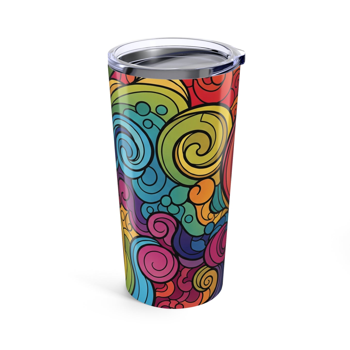 20oz Stainless Steel Travel Mug With Double Wall Vacuum Insulation Leak Proof Printed Coffee Cup For Hot And Cold