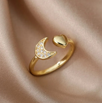 Geometric Copper Ring With Bee Design European American Fashion Statement Jewelry Fishbone Ring Golden Elegant