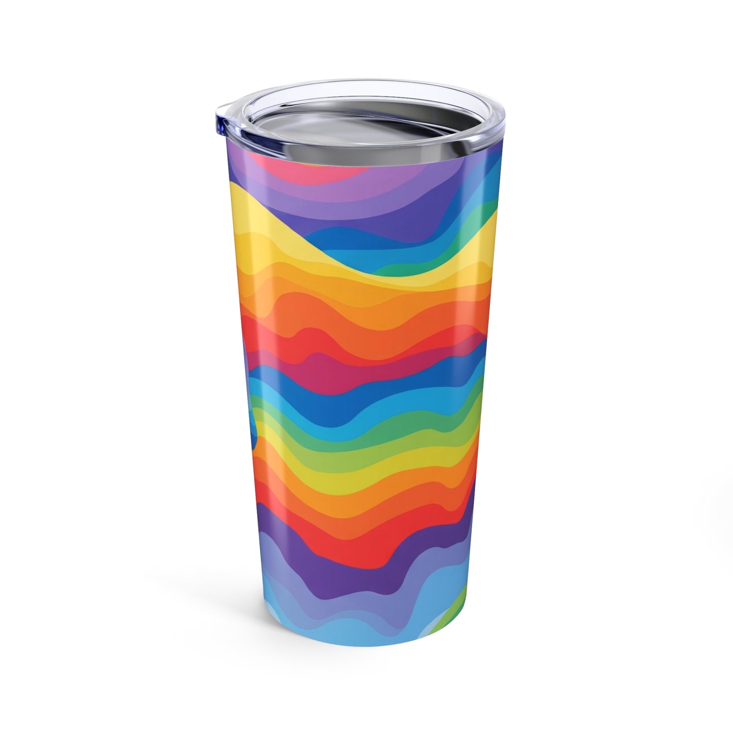 20 Oz Metal Travel Mug With Printed Design Vacuum Insulated Spill Resistant Lid BPA Free For Hot Or Cold Beverages