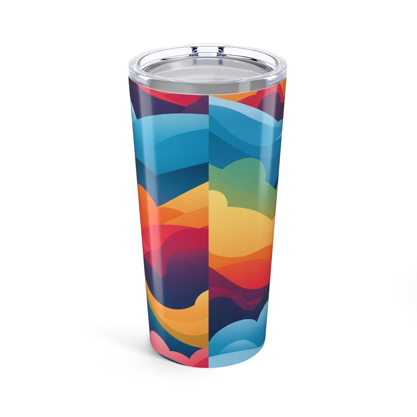 20 Oz Stainless Steel Tumbler With Double Wall Vacuum Insulation And Lid Printed Design Drinkware Keeps Hot Or Cold