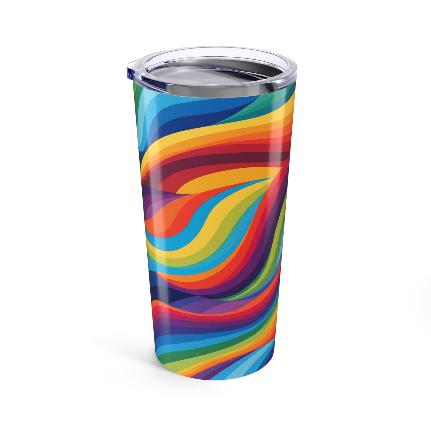 20oz Stainless Steel Tumbler With Vacuum Insulation Leak Proof Travel Coffee Mug With Lid And Printed Design