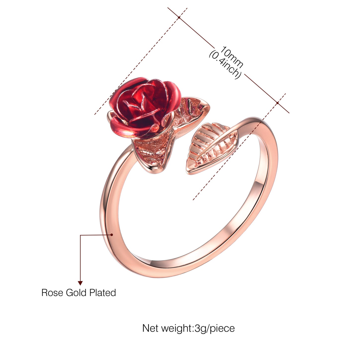 Gold Plated Rose Bracelet For Women Rose Gold Brass Jewelry Delicate Design Fashion Gift Idea Everyday Charm X
