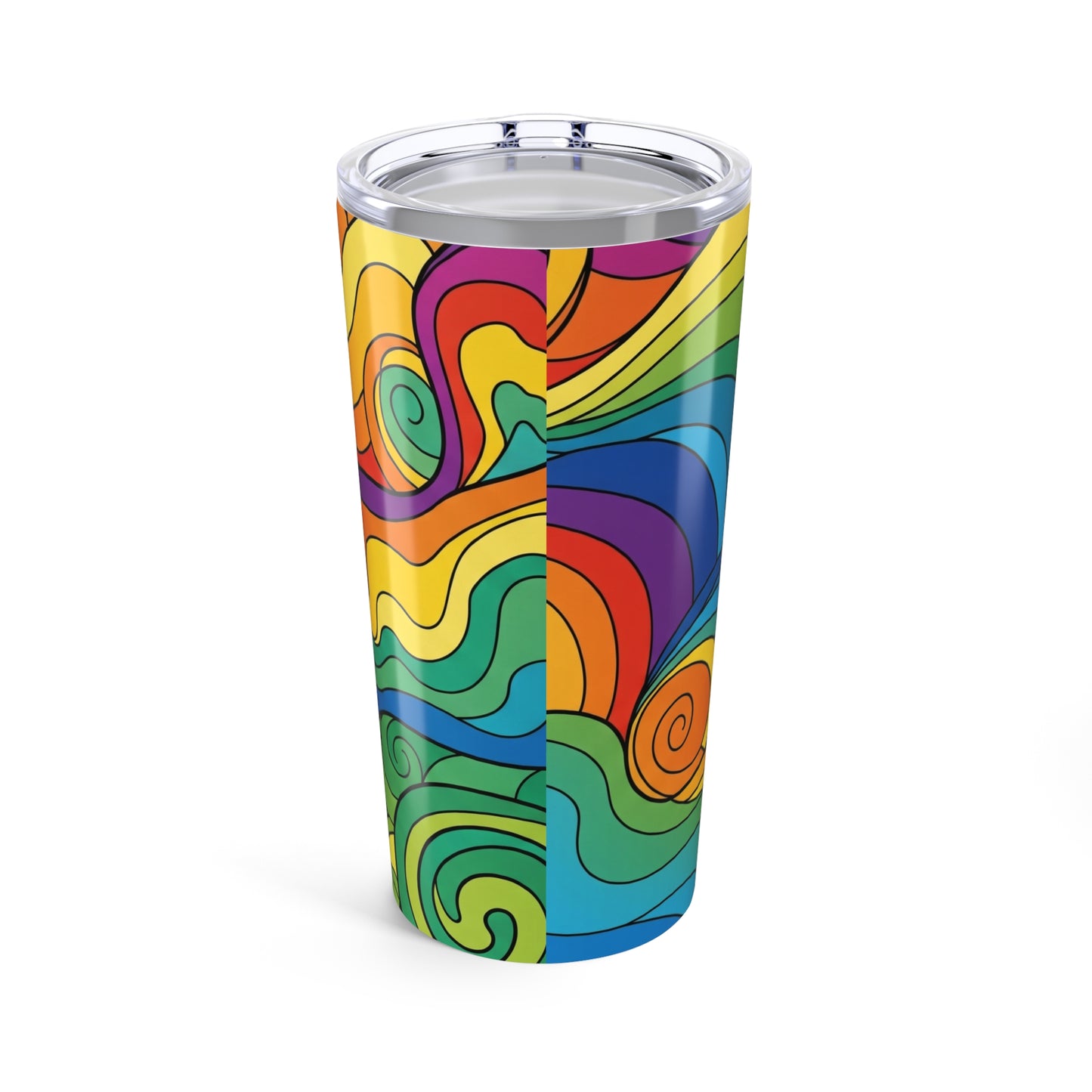20oz Stainless Steel Printed Tumbler With Double Wall Vacuum Insulation For Hot And Cold Beverages Durable Travel