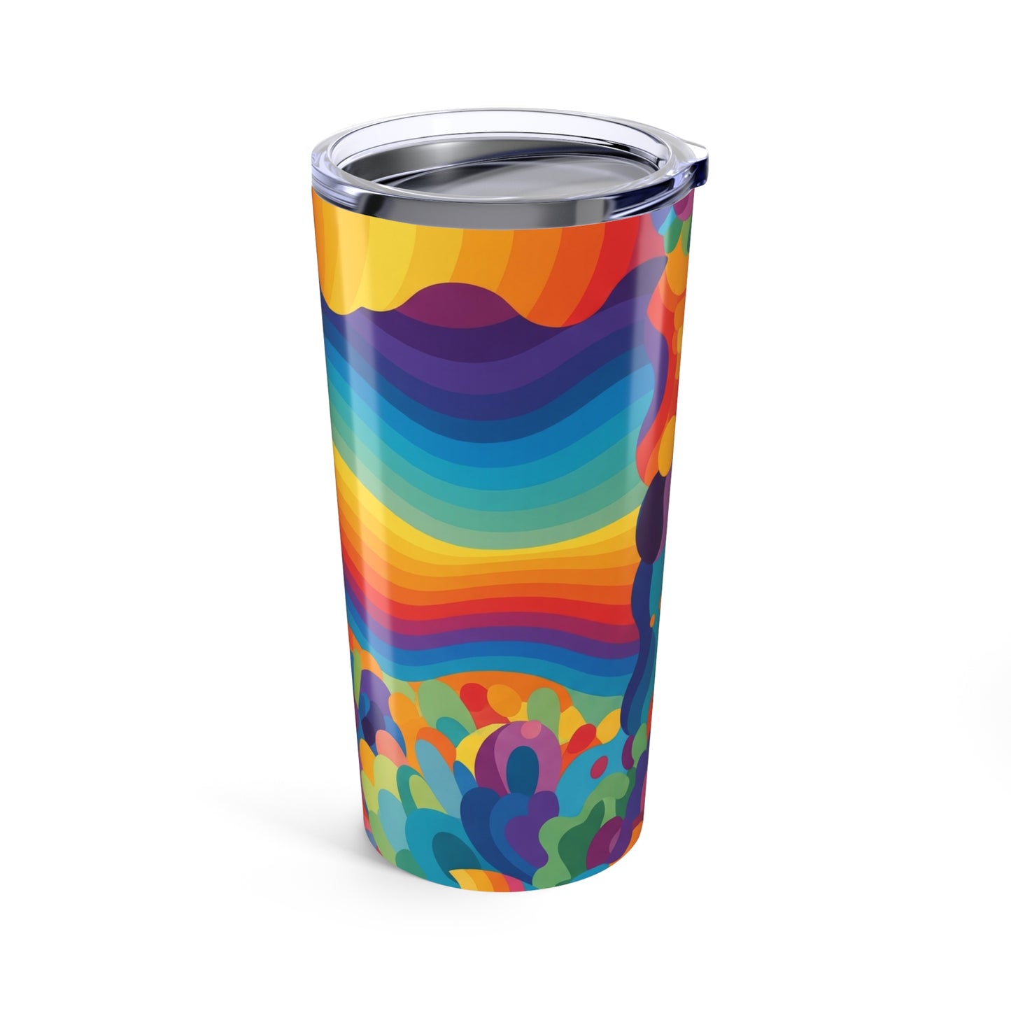 20oz Stainless Steel Printed Tumbler With Double Wall Vacuum Insulation Leak Proof BPA Free Durable Thermal Travel