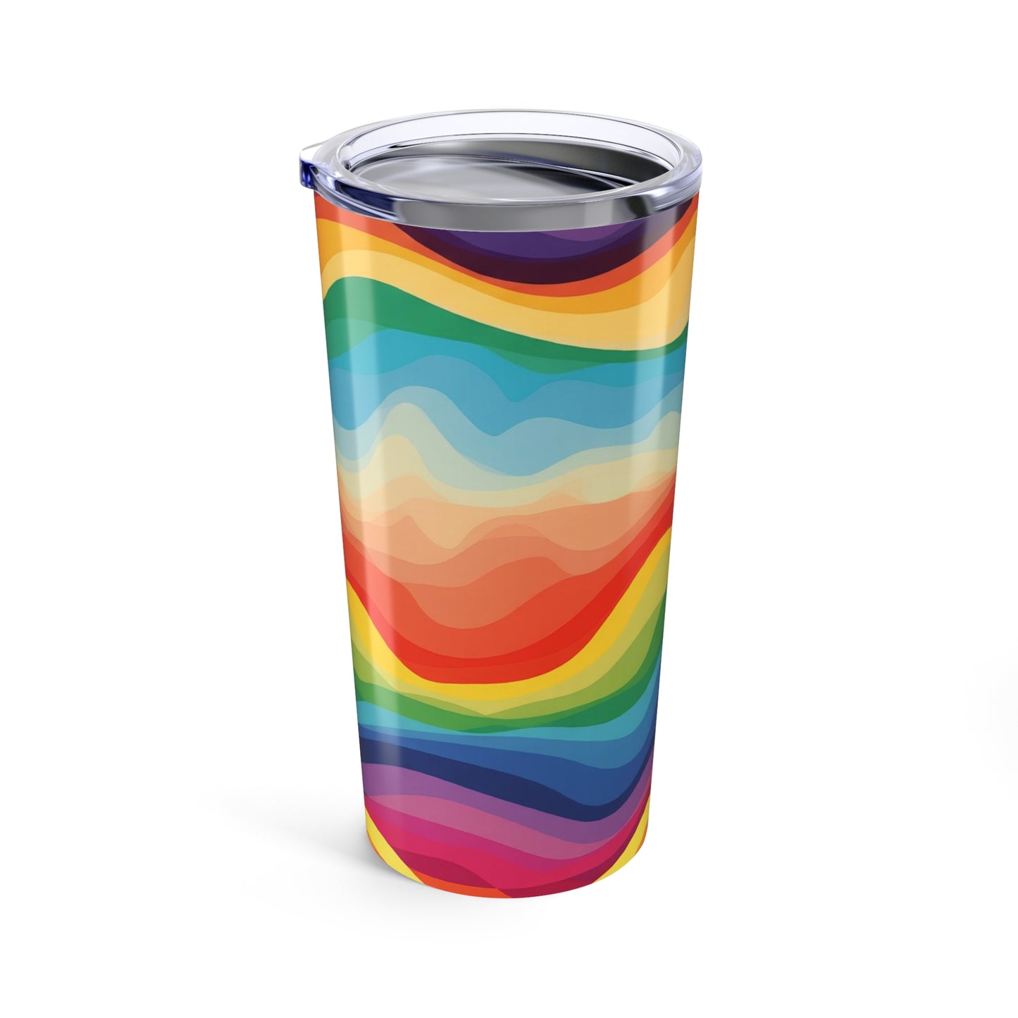 20Oz Stainless Steel Vacuum Insulated Tumbler Printed Travel Mug Double Wall Keeps Beverages Hot Or Cold Lid