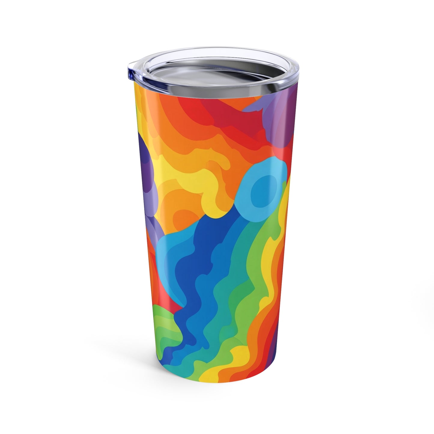 20 Oz Stainless Steel Printed Tumbler Double Wall Vacuum Insulated Spill Resistant Travel Mug For Hot And Cold