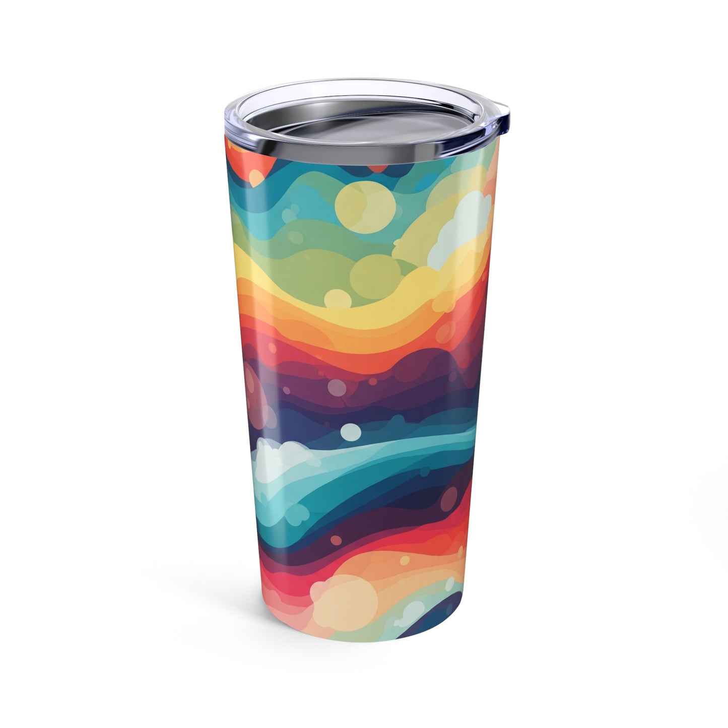 20oz Stainless Steel Tumbler With Double Wall Vacuum Insulation Spill Resistant BPA Free Printed Mug Hot Cold