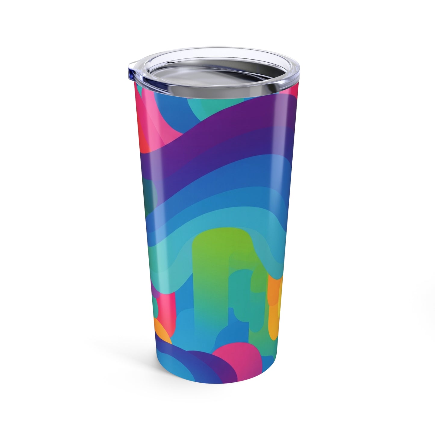 20oz Stainless Steel Tumbler With Double Wall Vacuum Insulation Spill Resistant Durable Hot Cold Beverage Printed