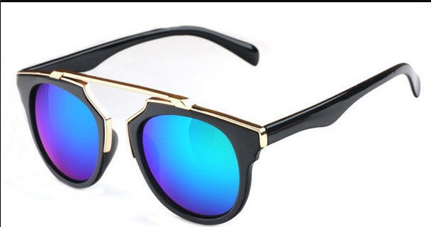 Cat Eye Sunglasses For Women And Men Oval Resin Lens Fashion Eyewear Bright Black Frame Unisex Use Retro Style