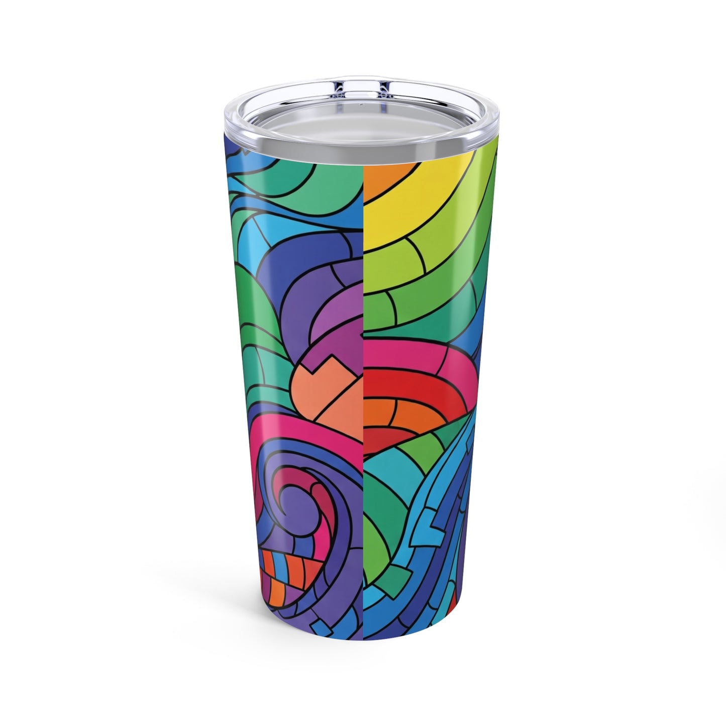 20oz Stainless Steel Travel Mug With Printed Double Wall Vacuum Insulation Leak Proof Lid Durable Thermal Coffee