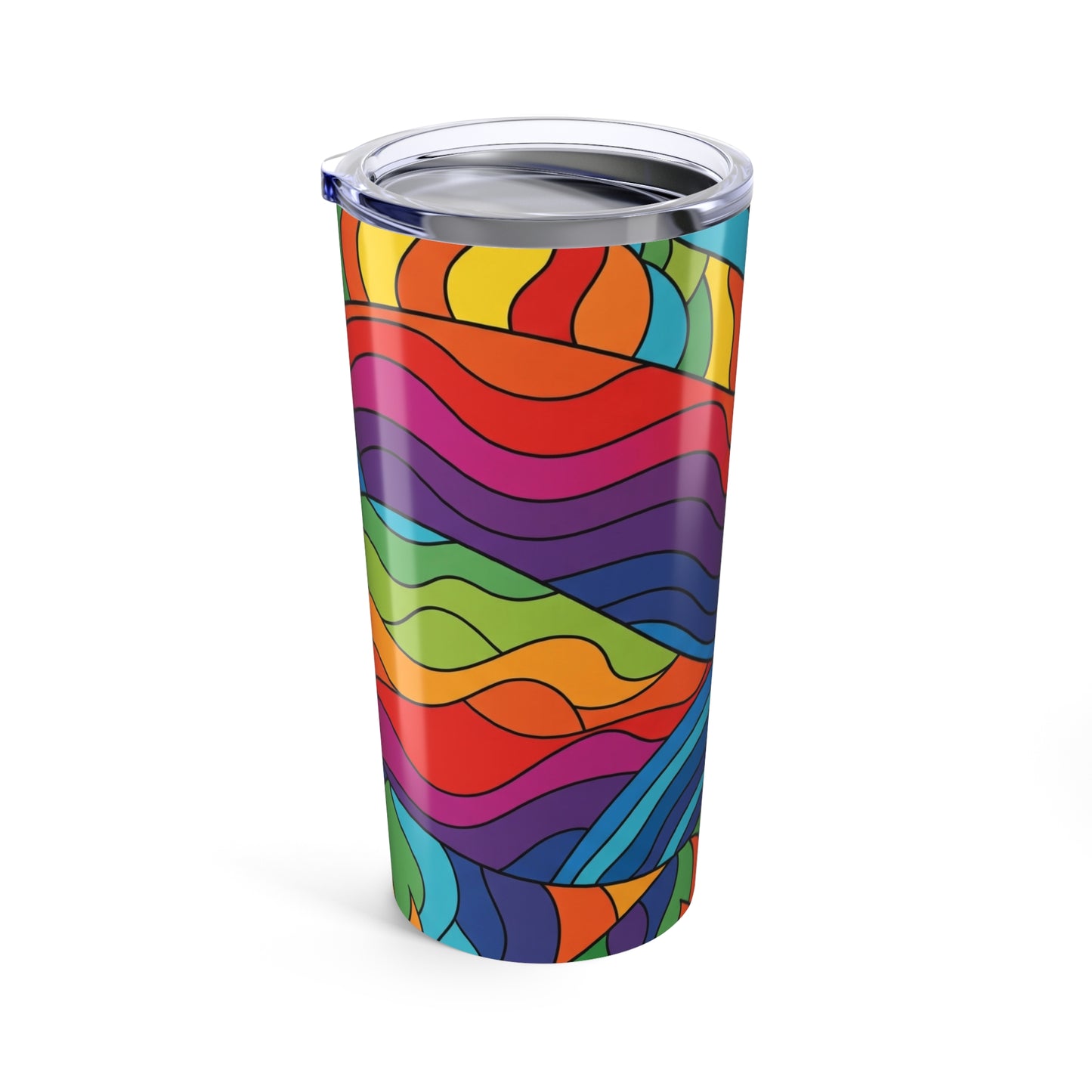 20oz Stainless Steel Tumbler With Double Wall Vacuum Insulation Leak Proof BPA Free Thermal Printed Travel Mug