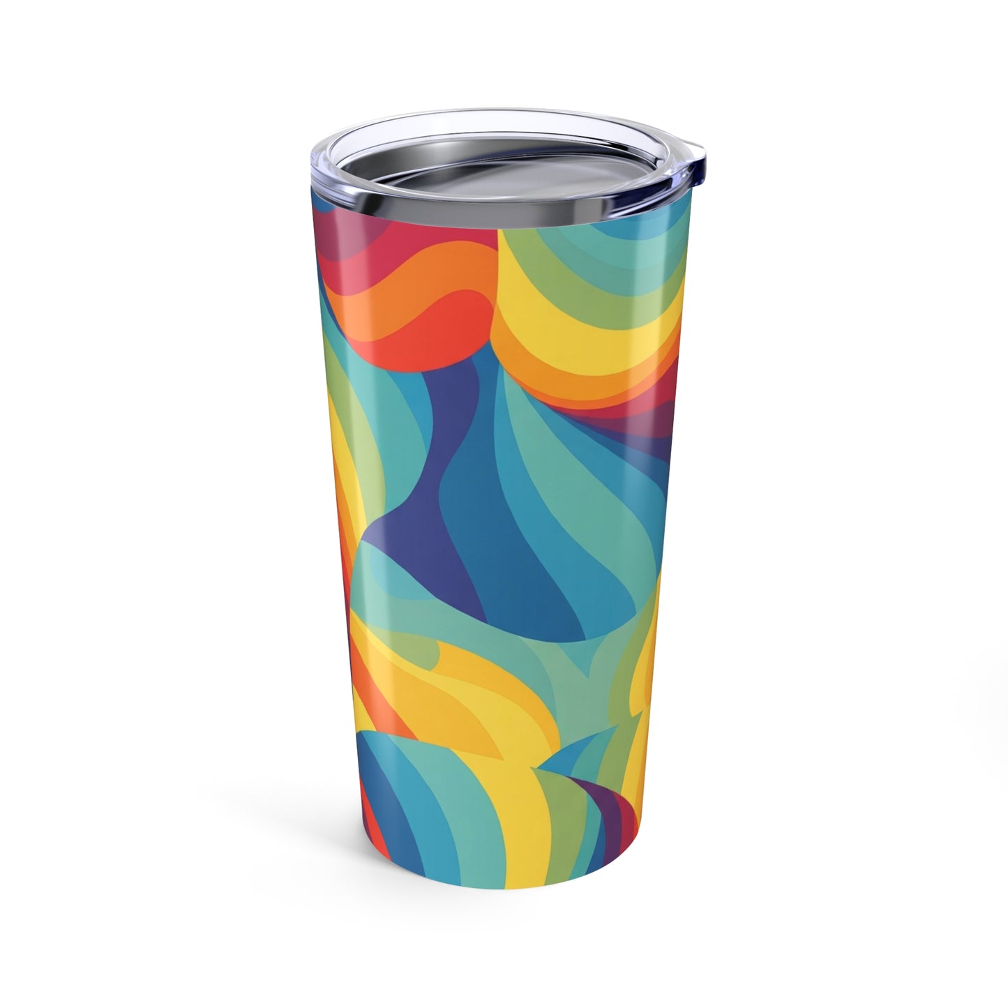 20Oz Stainless Steel Tumbler With Printed Design Double Wall Vacuum Insulated Spill Resistant Travel Mug For Hot