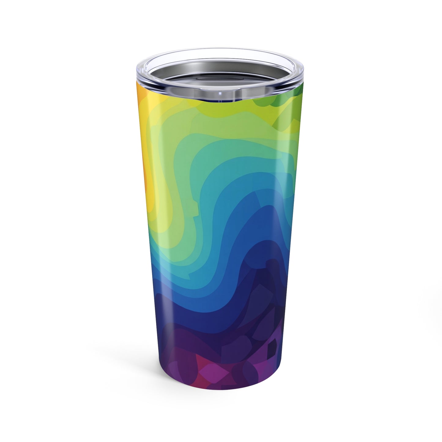 20oz Stainless Steel Travel Mug Printed Artwork Insulated Spill Resistant Lid Keeps Hot Or Cold Dishwasher Safe