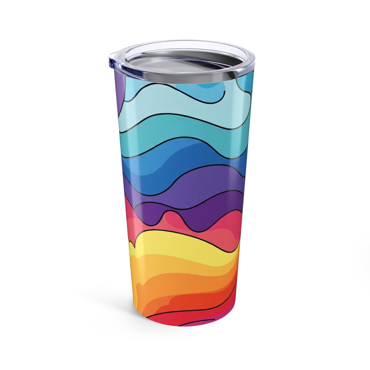 20oz Stainless Steel Tumbler With Double Wall Vacuum Insulation Spill Resistant Printed Coffee Cup And Secure Lid