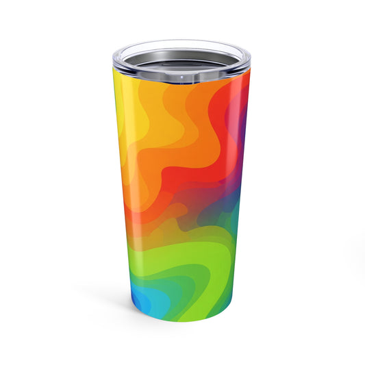20oz Steel Tumbler With Vivid Printed Design Double Wall Vacuum Insulation Spill Proof Travel Mug For Hot Cold