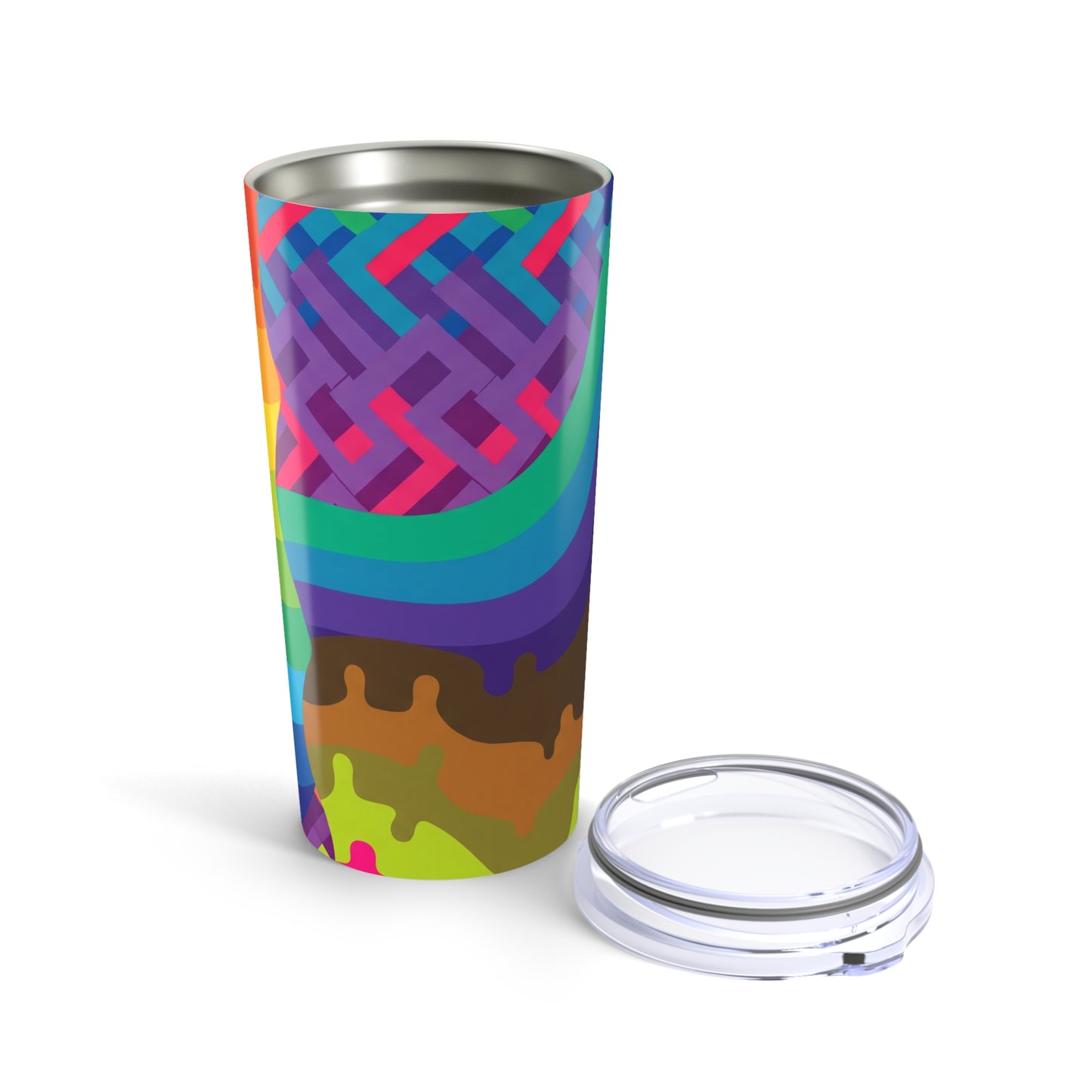 20oz Stainless Steel Tumbler With Double Wall Vacuum Insulation Spill Resistant Design For Hot Or Cold Beverages