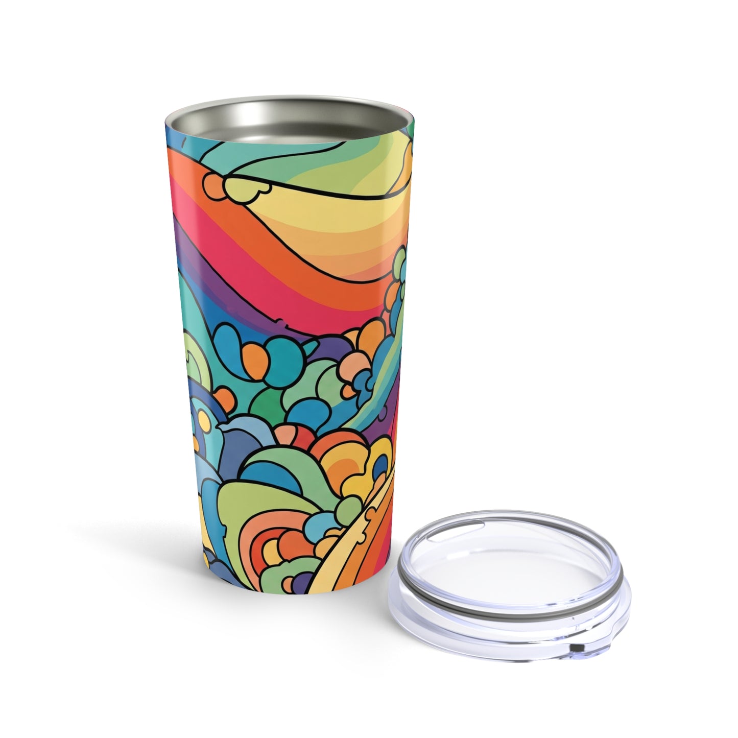 20 Oz Insulated Metal Travel Mug With Vacuum Double Wall Insulation Leak Proof Lid Dishwasher Safe Hot Cold Coffee