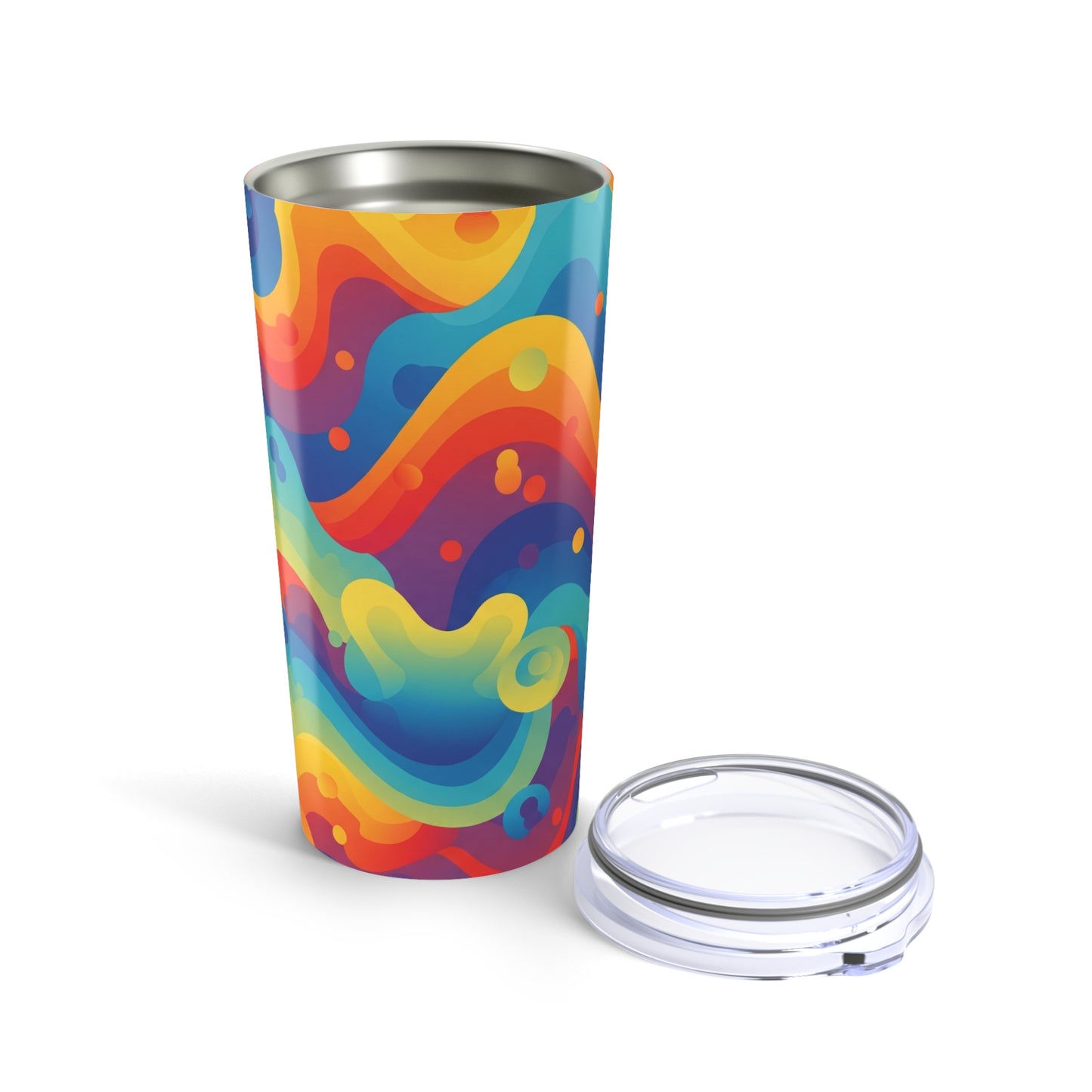 20oz Stainless Steel Tumbler With Double Wall Vacuum Insulation Leak Proof Durable Printed Travel Mug With Lid