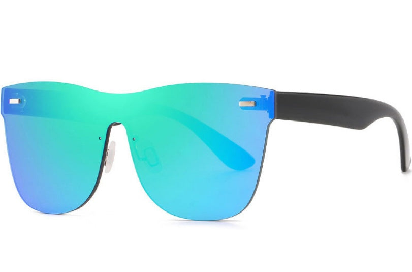 Windproof Large Frame Sunglasses One Piece Design For Superior Protection And Fashionable Eyewear With UV400 Shield