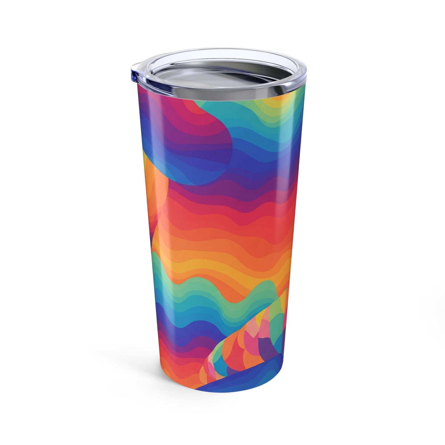 20 Oz Stainless Steel Printed Tumbler Double Wall Vacuum Insulated Spill Resistant Durable Hot Cold Travel Coffee