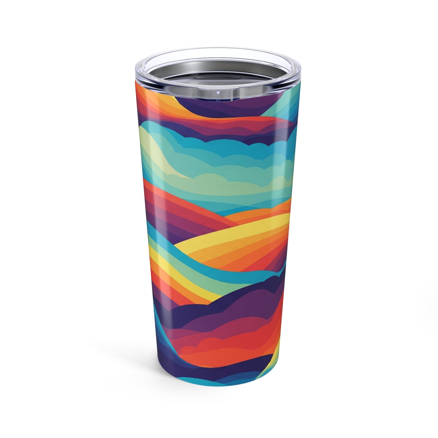 20oz Stainless Steel Printed Tumbler With Double Wall Vacuum Insulation For Hot And Cold Beverages Leak Proof