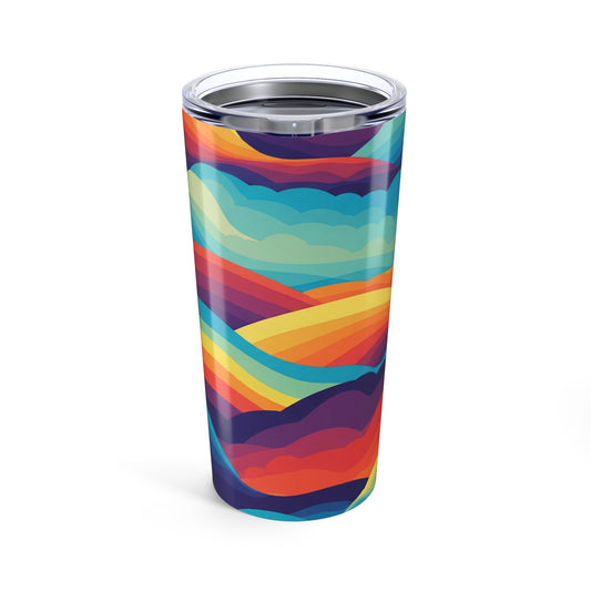 20oz Stainless Steel Printed Tumbler With Double Wall Vacuum Insulation For Hot And Cold Beverages Leak Proof