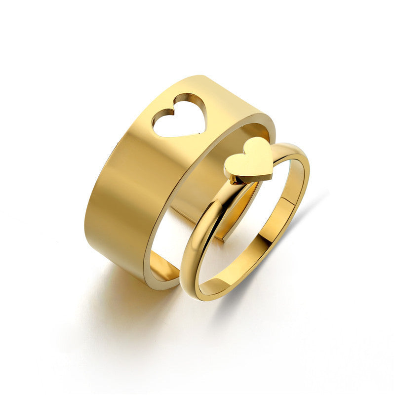 Simple And Versatile Titanium Steel Ring Geometric Design Gift Ready Packaging For Loved Ones Gift For Any Moments