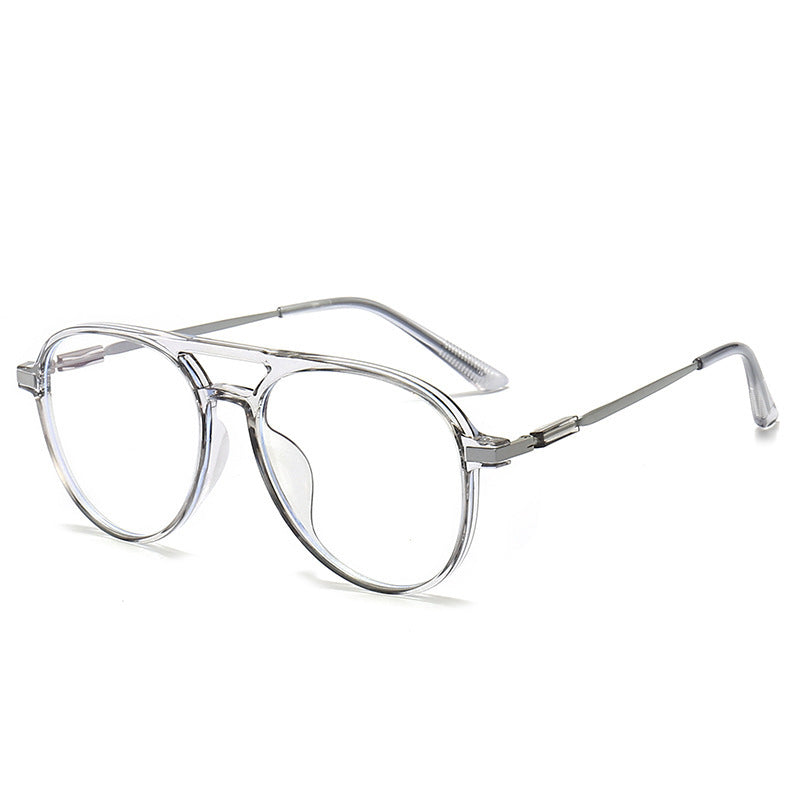 Double AC Full Frame Glasses Anti Blue Light Anti Radiation Versatile Fashionable Toad Mirror AC Lens PC Frame