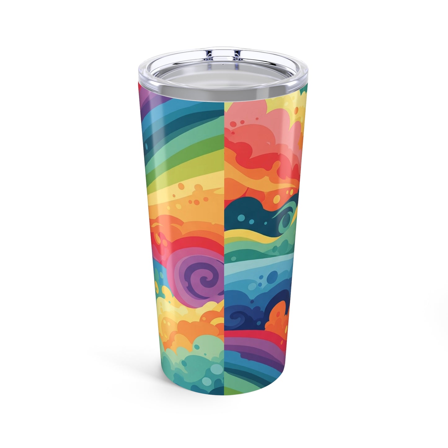 20oz Stainless Steel Tumbler With Printed Design Double Wall Vacuum Insulation Spill Resistant Dishwasher Safe