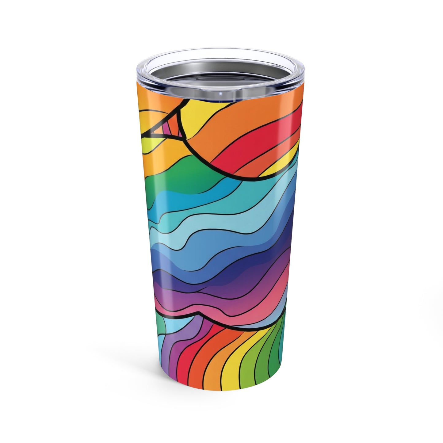 20oz Stainless Steel Tumbler With Double Wall Vacuum Insulation Travel Mug Spill Resistant Coffee Cup Printed